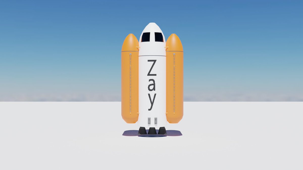 #KidsDrawRockets The rocket model is based on the drawing I like the orange tank and add more details on this thing.

x.com/chasg76/status…