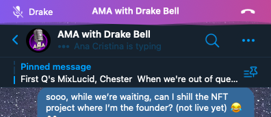 Cryptogrande's tweet photo. When you're a dedicated person
@DrakeBell plz, RT this!
π@DefPunksNFT π
#NFTs #NFT #AMA #Drakebell #DefPunks https://t.co/bzAV3GOvsf