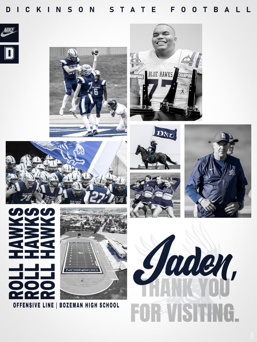 jadenperkins77's tweet photo. Very grateful for the visit to Dickinson this weekend, with that being said I have received an offer to continue my football career at Dickinson State! @RMcCarvel @CoachOBrienDSU @CoachPStanton https://t.co/FuTfYBaK3N