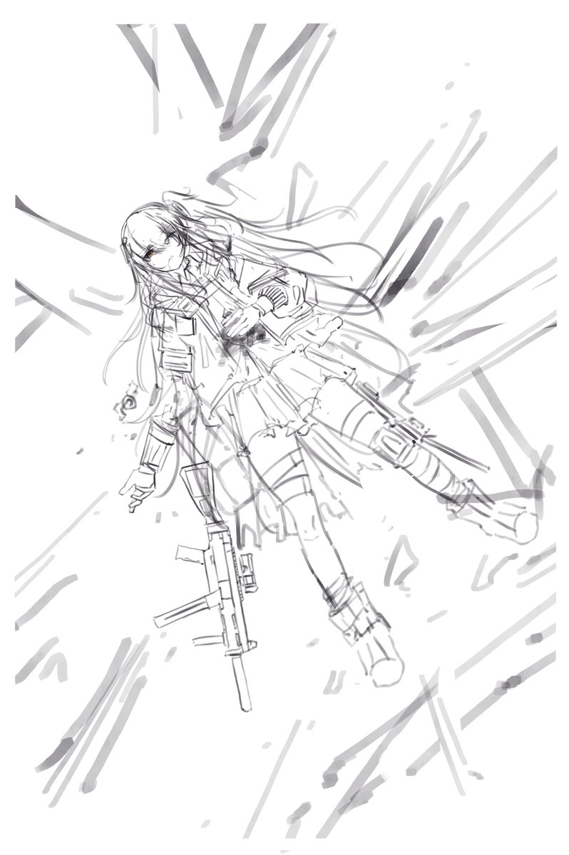 #少女前線 #Girlsfrontline #소녀전선 #ドルフロ 
UMP45 wip 