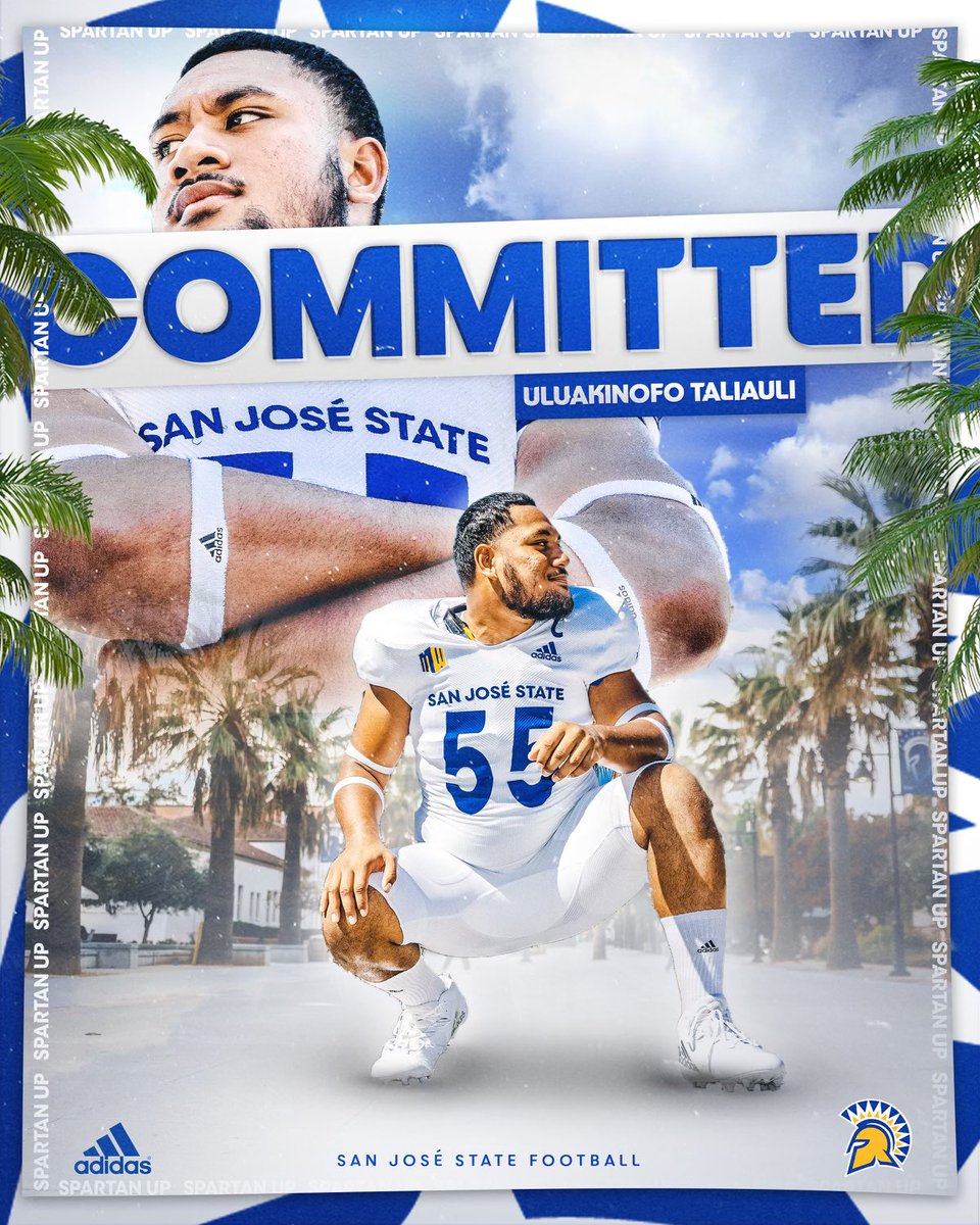 After a great talk with <a href="/CoachOglesby/">Josh Oglesby</a> and <a href="/CoachBrennan/">Coach Brennan</a>. I am proud to announce that for the next 4 years, I will be taking my talent to San Jose State University. <a href="/sfhsathletics/">Saint Francis HS</a> <a href="/SanJoseStateFB/">San José State Football</a> <a href="/BrandonHuffman/">Brandon Huffman</a> <a href="/RealCoachCarter/">Alonzo “Zo” Carter</a> #SpartanUp #ShieldTheBay