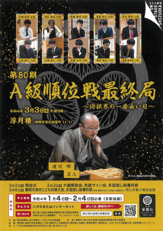 お値引！第82期A級順位戦最終局～将棋界の一番長い日 静岡対局記念