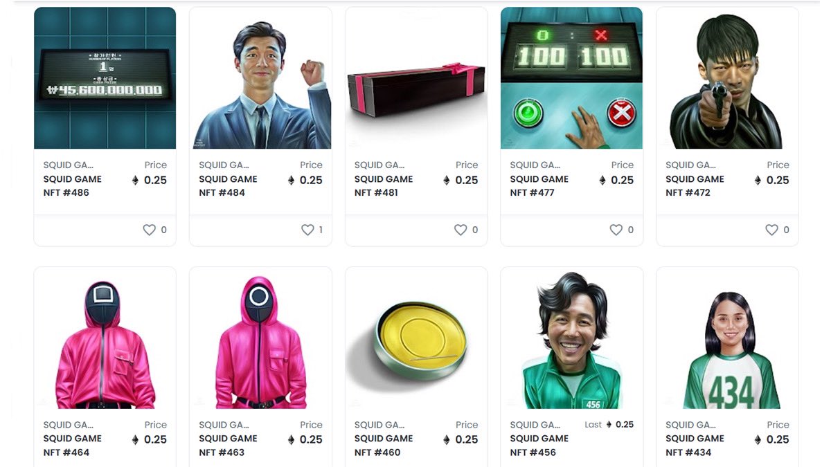 New ultra rare pieces are already minted and up for grabs <a href="/OpenSea/">OpenSea</a> ❤️
opensea.io/collection/squ…

#NFTdrop #SquidGameNFT  #NFTs