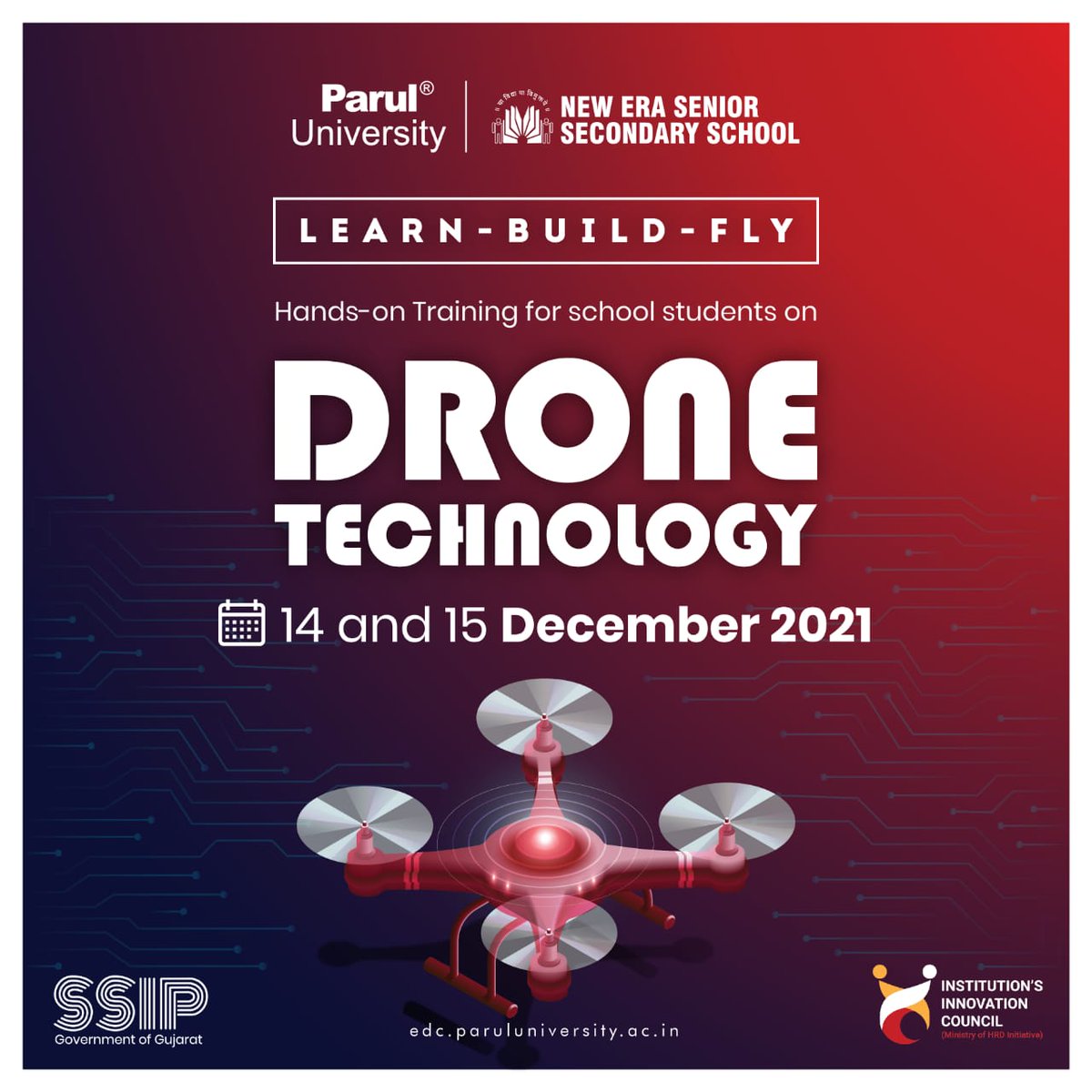 edc_pu's tweet photo. During the workshop, school students  will LEARN the fundamental physics behind Drone technology, BUILD the real Drone and FLY their Drone.

The creation of a thousand forests is in one acorn

Duration: December 14 - 15, 2021
Venue: New Era Senior Secondary School https://t.co/hPmhpJMwMW