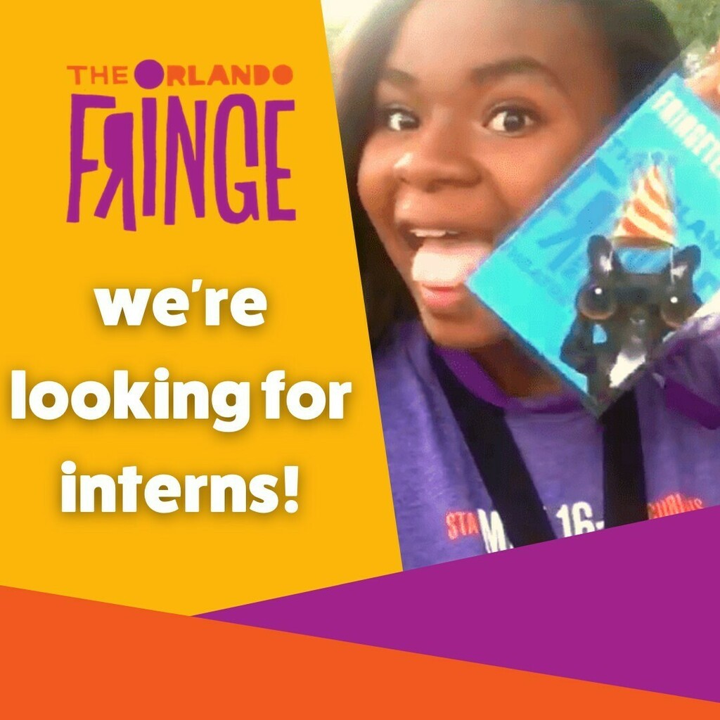 OrlandoFringe's tweet photo. Fringe internships are open! Want to work with Fringe or know someone that does? Head to https://t.co/7nbJGzjaRA for more info and to apply!
#orlandofringe #ofringe #internship #intern #fringefests https://t.co/VCR0bv897c