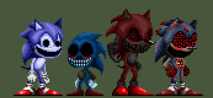 Kaua16 على X: EYX + CYN are here what do you think? #sonic #tails  #pixelart #sonicexe  / X