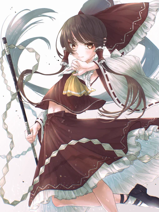 巫女

#東方Project #イラスト 