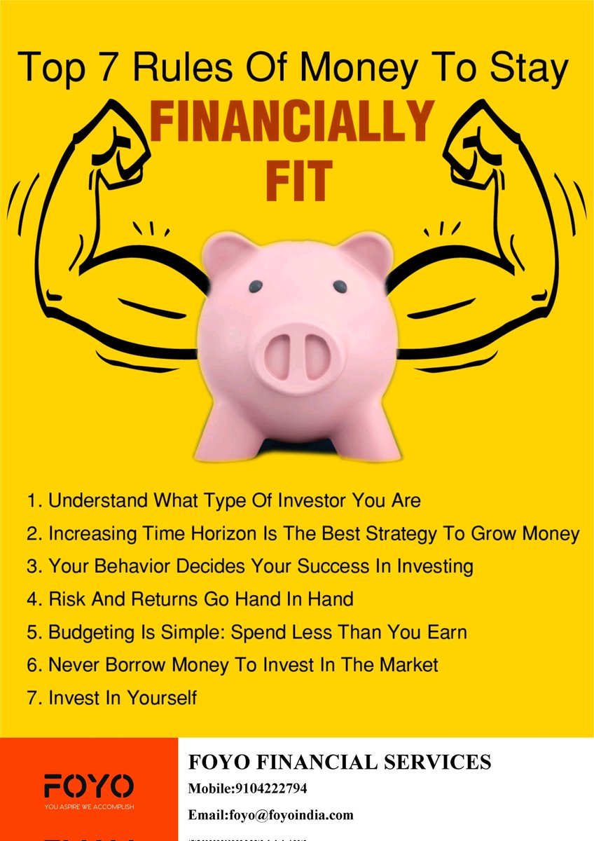 No, you can't wait for #newyearresolutions to keep you financially fit. 

It is now! #Powerofcompouding tells you that every single day is important. Here are a few simple #rules to keep you financially fit in life. 
@kash2312

#Foyo #personalfinance #investing #investments