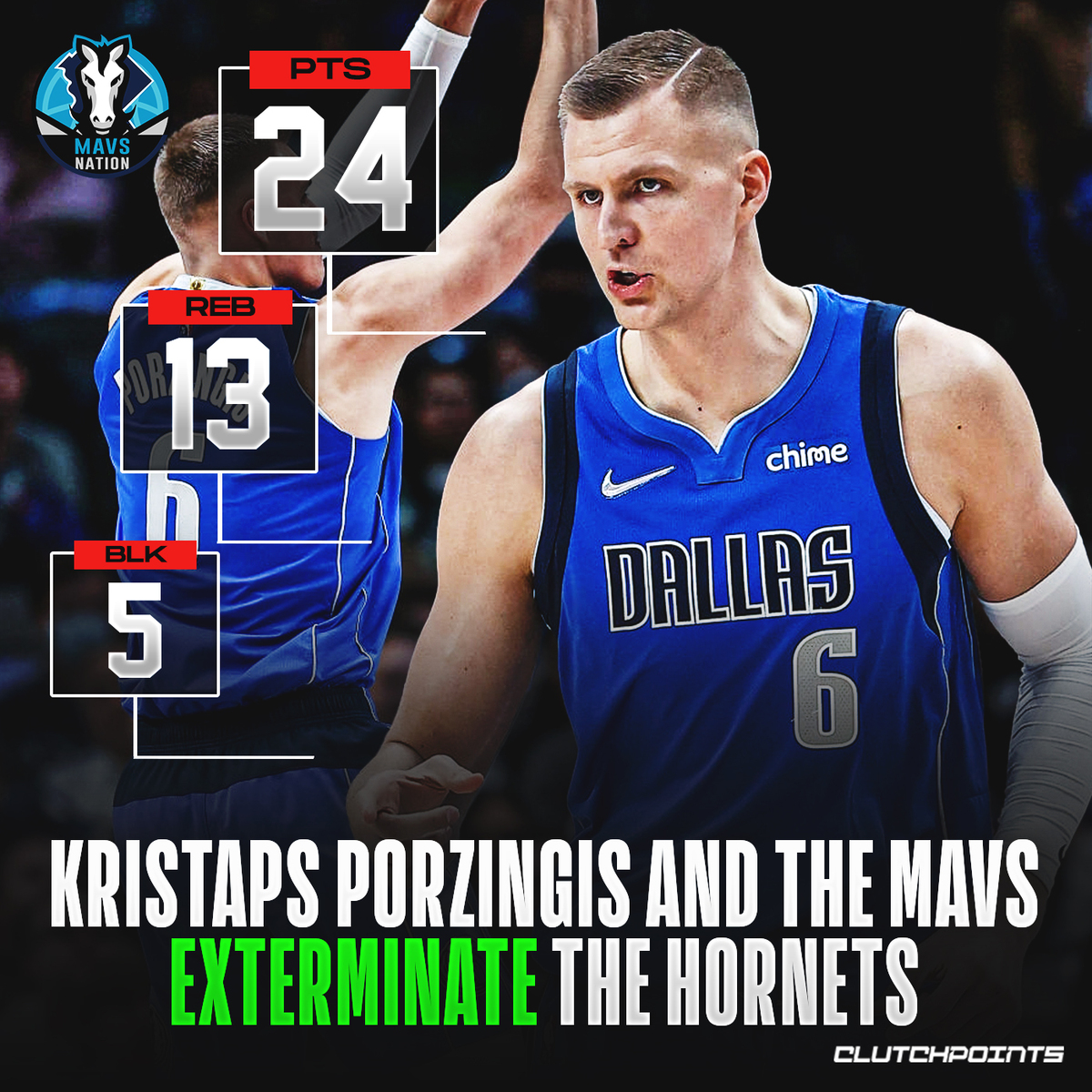 MavsNationCP's tweet image. Kristaps Porzingis was in God-mode tonight on both ends of the floor