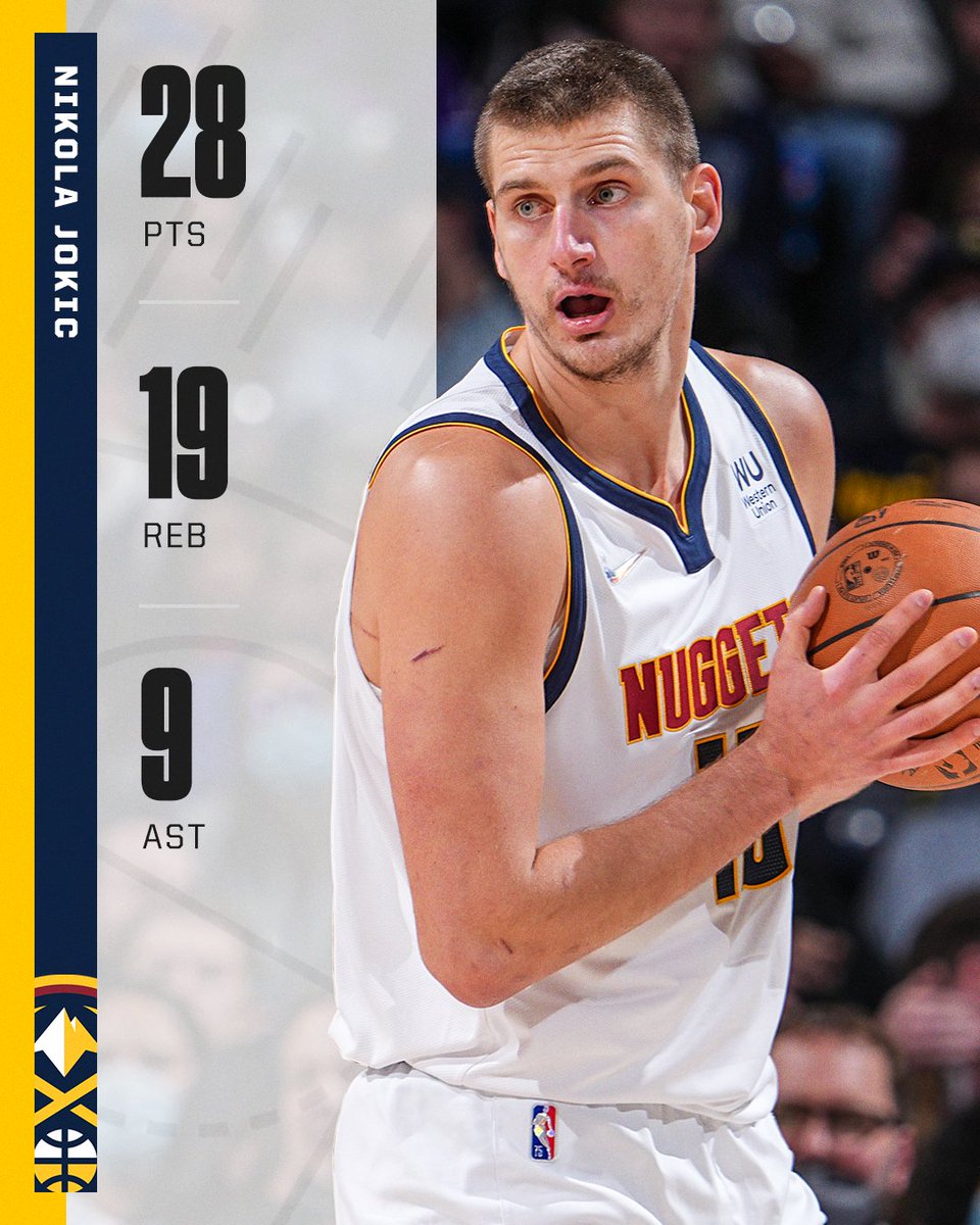 Nikola Jokic almost secured a triple-double but was ejected midway through the fourth.