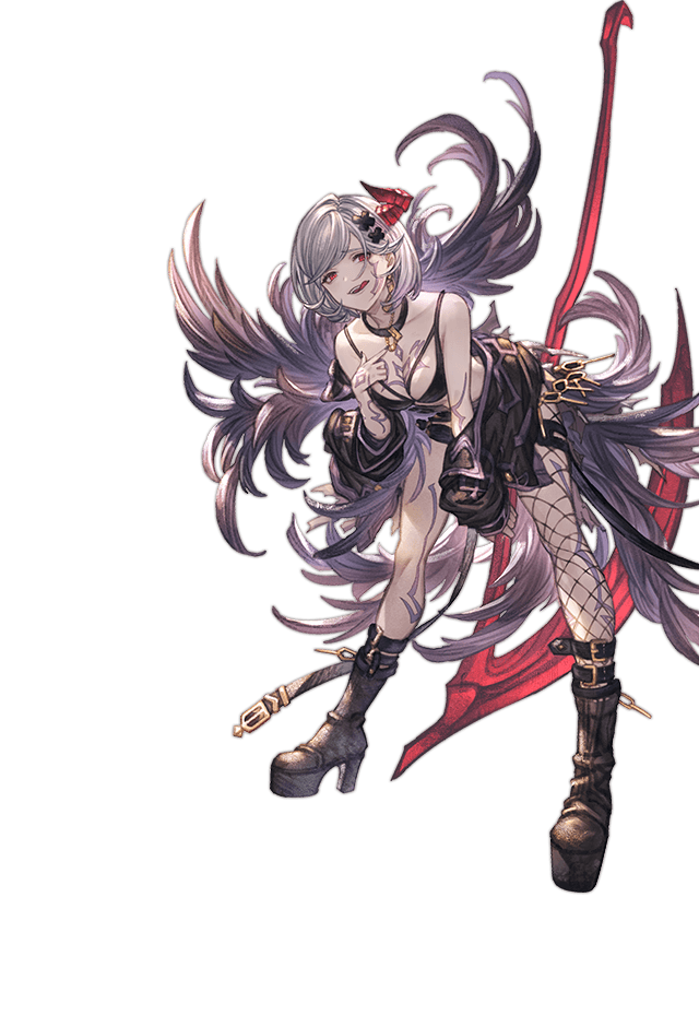 granblue_en's tweet image. Forbidden Alter Ego art (Djeeta) from the home page