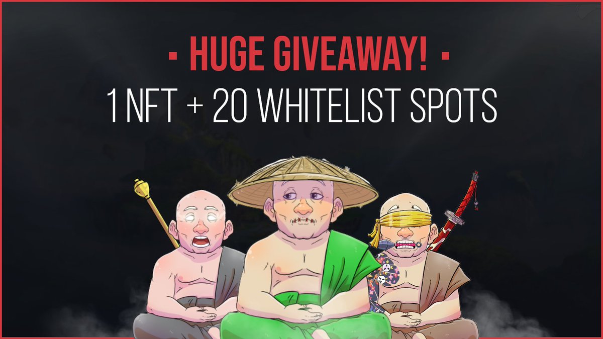 NFT + WHITELIST GIVEAWAY🤯!

#ImmortalMonks are giving away a unique Immortal Monk NFT + 20 exclusive whitelist slots.

How to enter:

1. Follow <a href="/ImmortaIMonks/">Immortal Monks</a> 
2. Tag a friend (every tag = 1 entry)
3. Join the Discord: discord.gg/immortalmonks

Good luck, Monks!