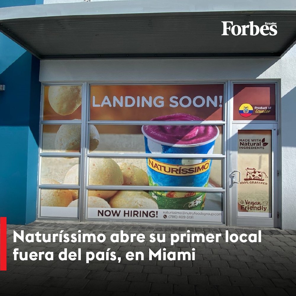 ¡<a href="/Naturissimo/">Naturissimo</a> cruza las fronteras de #Ecuador! La marca ecuatoriana de #ComidaRápida se expande a #EstadosUnidos, con la apertura de su establecimiento número 77. La inversión es de US$ 1,5 millones y genera ocho empleos. Más detalles en: bit.ly/3oQqt5D