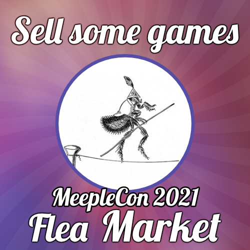 We're holding the The Flea Market at MeepleCon 2021 (28,29 &amp; 30 January 2022 at Batman Royale) once again on the Sunday.

If you'd like to sell your preloved games, sign up for a flea market space. 
forms.gle/pXS29o8gUnyA34…

Spaces are limited and require a MeepleCon ticket.