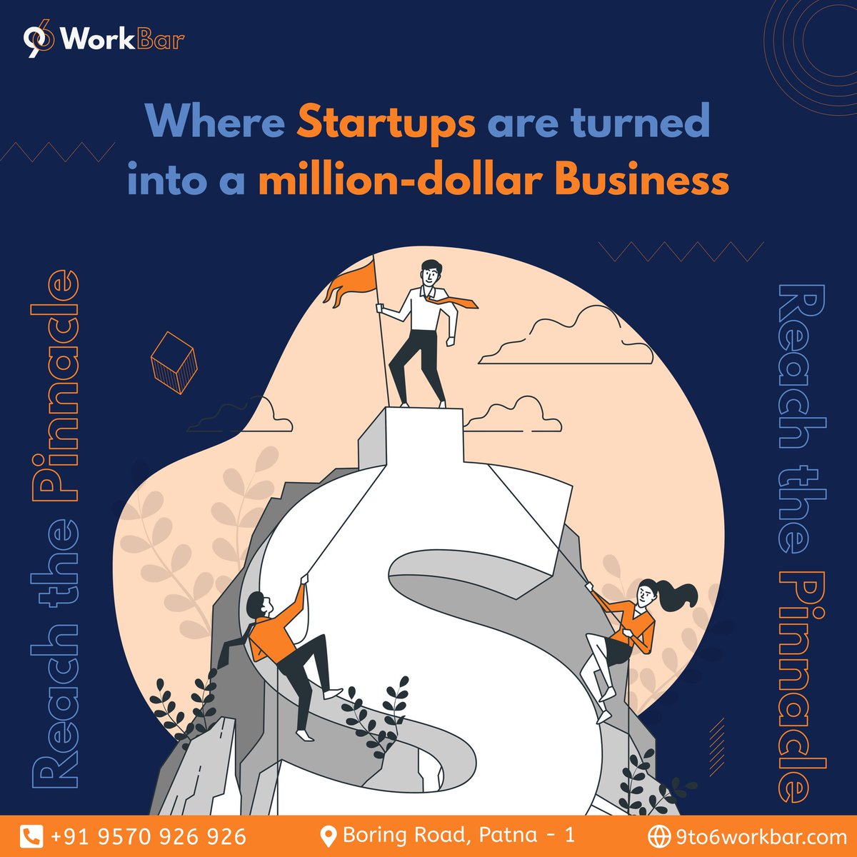 9to6workBar's tweet photo. Have a million dollar idea? 💡

Then why not to turn into a startup! 😎

Reach your pinnacle with 9 to 6 Work Bar🥳

#milliondollarchallenge #startupbusiness #9to6Workbar #Collaboration #goals #ideas #ReachThePeak #innovations #BusinessBlasters #workspace #SecretStory #workflash https://t.co/T2udsgPwN9