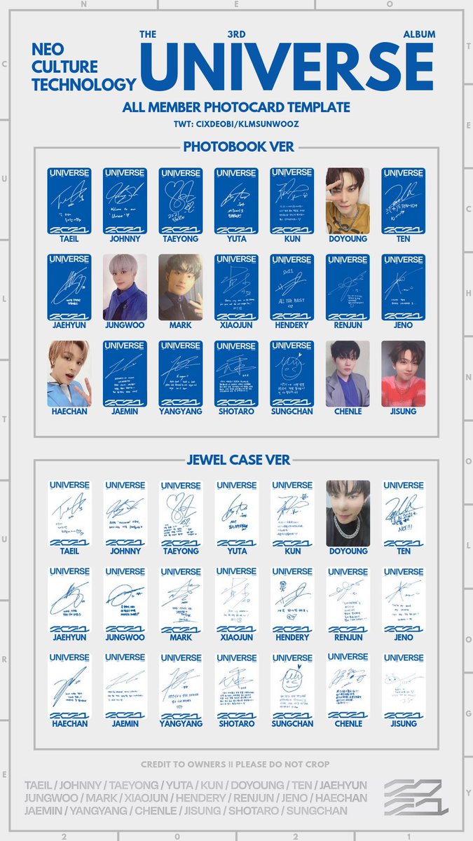 update: 엔시티 2021 포카 리스트 교환 NCT 2021 [UNIVERSE] OT21 ALL