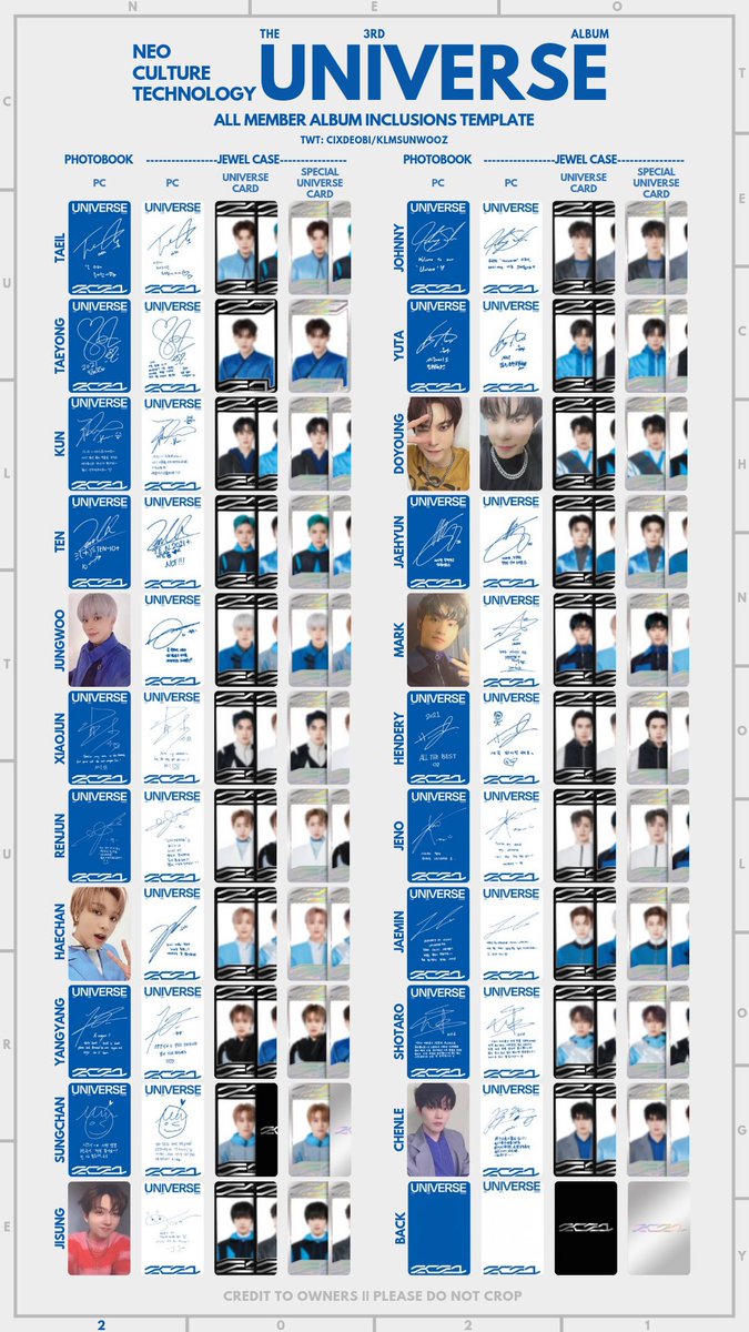 update: 엔시티 2021 포카 리스트 교환 NCT 2021 [UNIVERSE] OT21 ALL