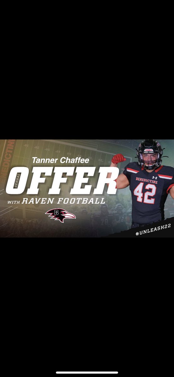 Thank you <a href="/coach_hauser/">Aaron Hauser</a> for giving me an opportunity to play at <a href="/RavenFootballBC/">Benedictine Football</a> <a href="/BenedictineKS/">Benedictine College</a> <a href="/CMaholchic/">Serrano Football</a> <a href="/Rantle1784/">Coach Antle</a> <a href="/Mmaholi7/">Max Maholchic</a> @Mitchell1Curtis <a href="/Mike_Moore_24/">Mike Moore</a> <a href="/MScottCornell/">Scott Cornell</a> <a href="/RecruitingCali/">Cali Recruiting</a>