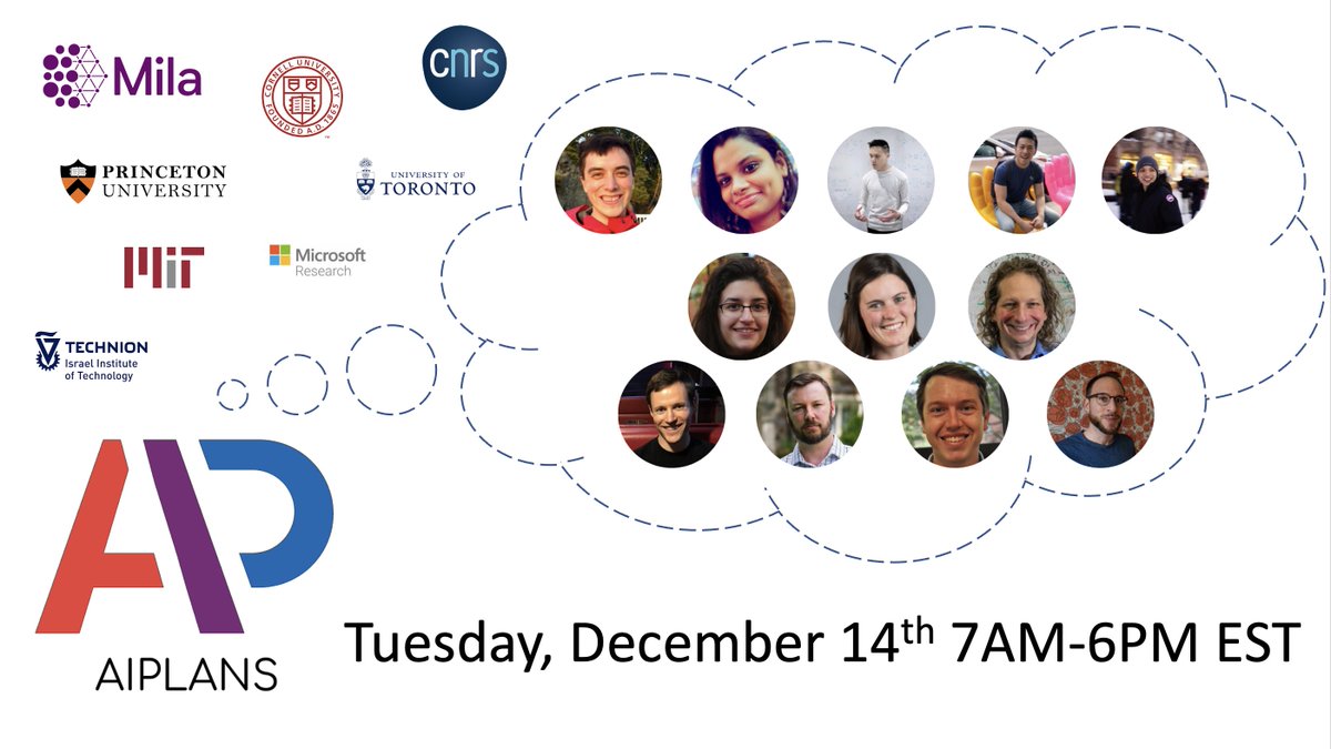 createaiplans's tweet image. The day we&apos;ve all been waiting for has finally arrived! 
Join us today from 7am-6pm EST for a workshop full of possibilities at the intersection of programming languages and neurosymbolism.

Brought to you in part by @Mila_Quebec, @NeurIPSConf and ML/PL enthusiasts just like you!