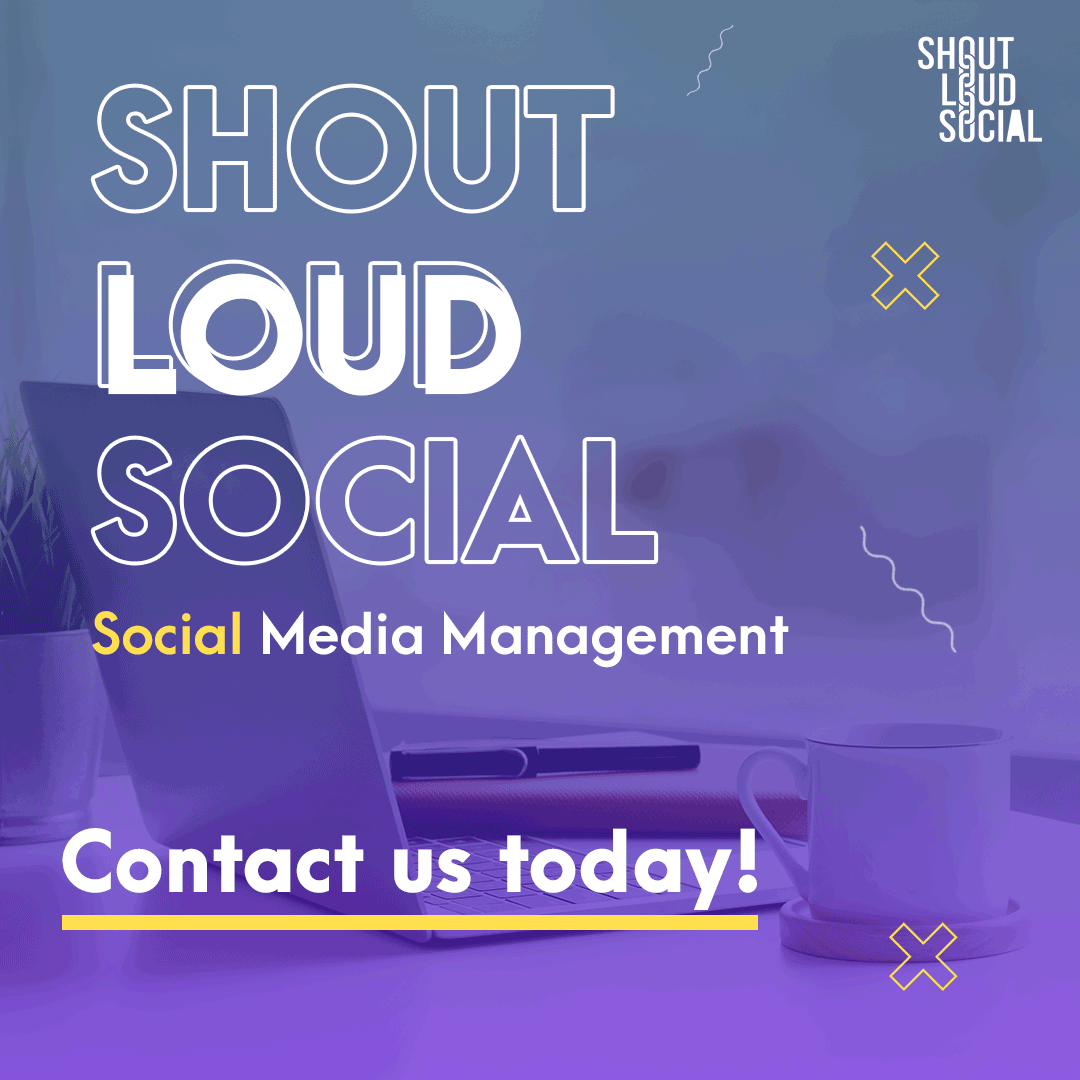 For everything digital, contact Shout Loud Social.
Social media marketing
Ad management
Content creation
Graphic design
Photography
Videography
Web Design
&amp; much more