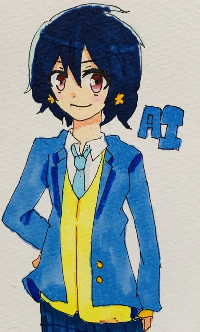 水野愛ちゃんに男子高の制服を着てもらいました(ちょっと汚れちゃった) 