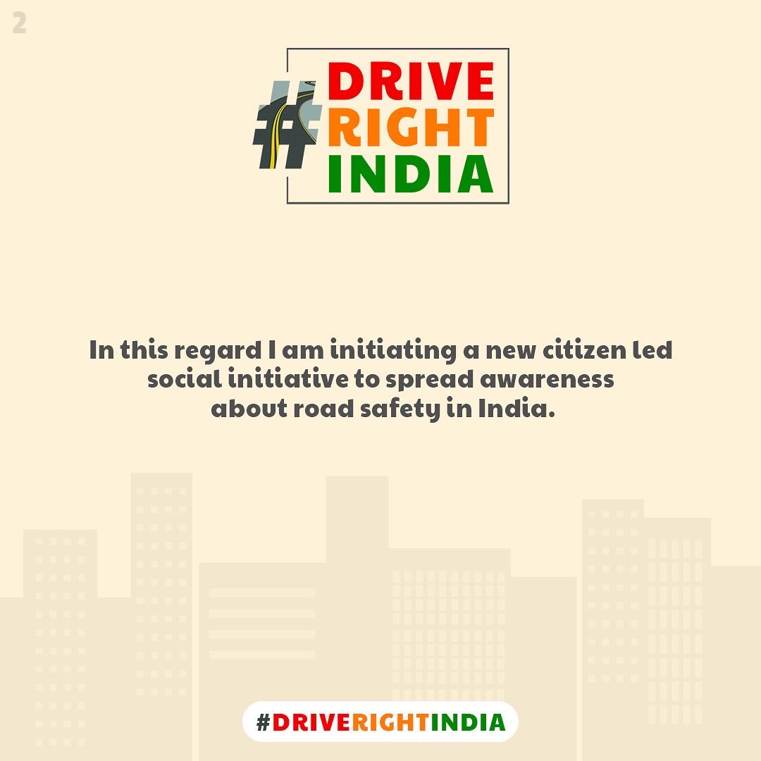 SinghaniaGautam's tweet photo. Citizen led– Social Initiative.
It’s time for the common man to get on vigil. It’s time to #DRIVERIGHTINDIA
#india #drive #right #citizen #social #initiative
@SinghaniaGautam https://t.co/FDnmPbMprP