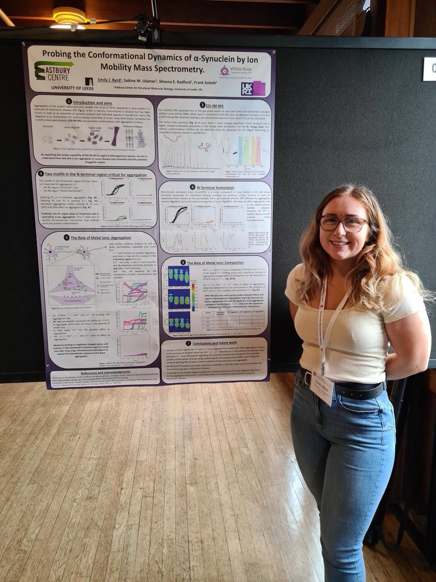 So proud of Emily <a href="/Emilyybyrd/">Emily Byrd</a> presenting her beautiful mass spectrometry data on aSynuclein at the ASMS meeting on neurodegeneration in Asilomar California.  Enjoy the meeting all!!
