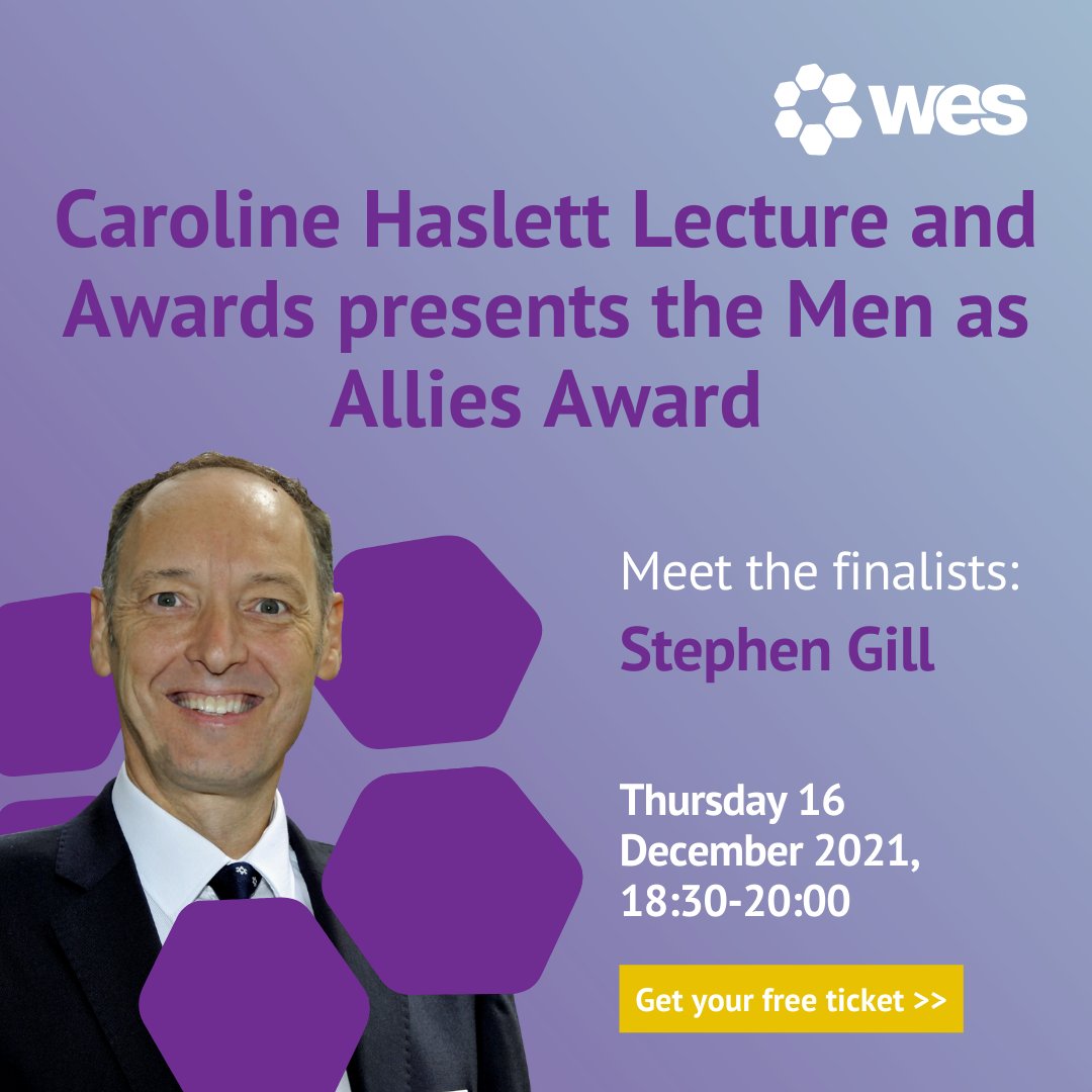 Stephen Gill FRSA (@stephencgill) on Twitter photo Honoured and humbled to be to be nominated as a finalist for the Woman’s Engineering Society
<a href="/WES1919/">Women's Eng. Society</a> #menasallies award. I am grateful for all the amazing engineering allies that I have the good fortune to work with. #CarolineHaslettLecture #CarolineHaslettAwards Honoured and humbled to be to be nominated as a finalist for the Woman’s Engineering Society
<a href="/WES1919/">Women's Eng. Society</a> #menasallies award. I am grateful for all the amazing engineering allies that I have the good fortune to work with. #CarolineHaslettLecture #CarolineHaslettAwards