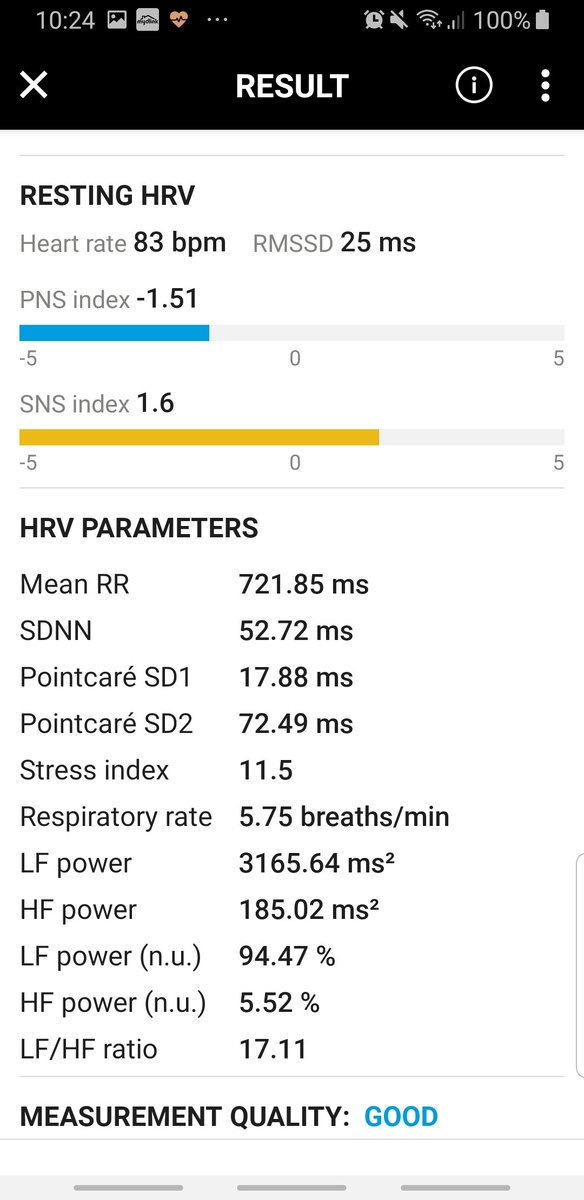 ximon_se's tweet photo. Jämför #hrv appar. Testet gjordes direkt efter varandra (med @suunto smart band) Apparna verkar inte helt pålitliga.. @kubiosHRV @EliteHRV https://t.co/xKh8Da4T71 https://t.co/b2zCRdo40I