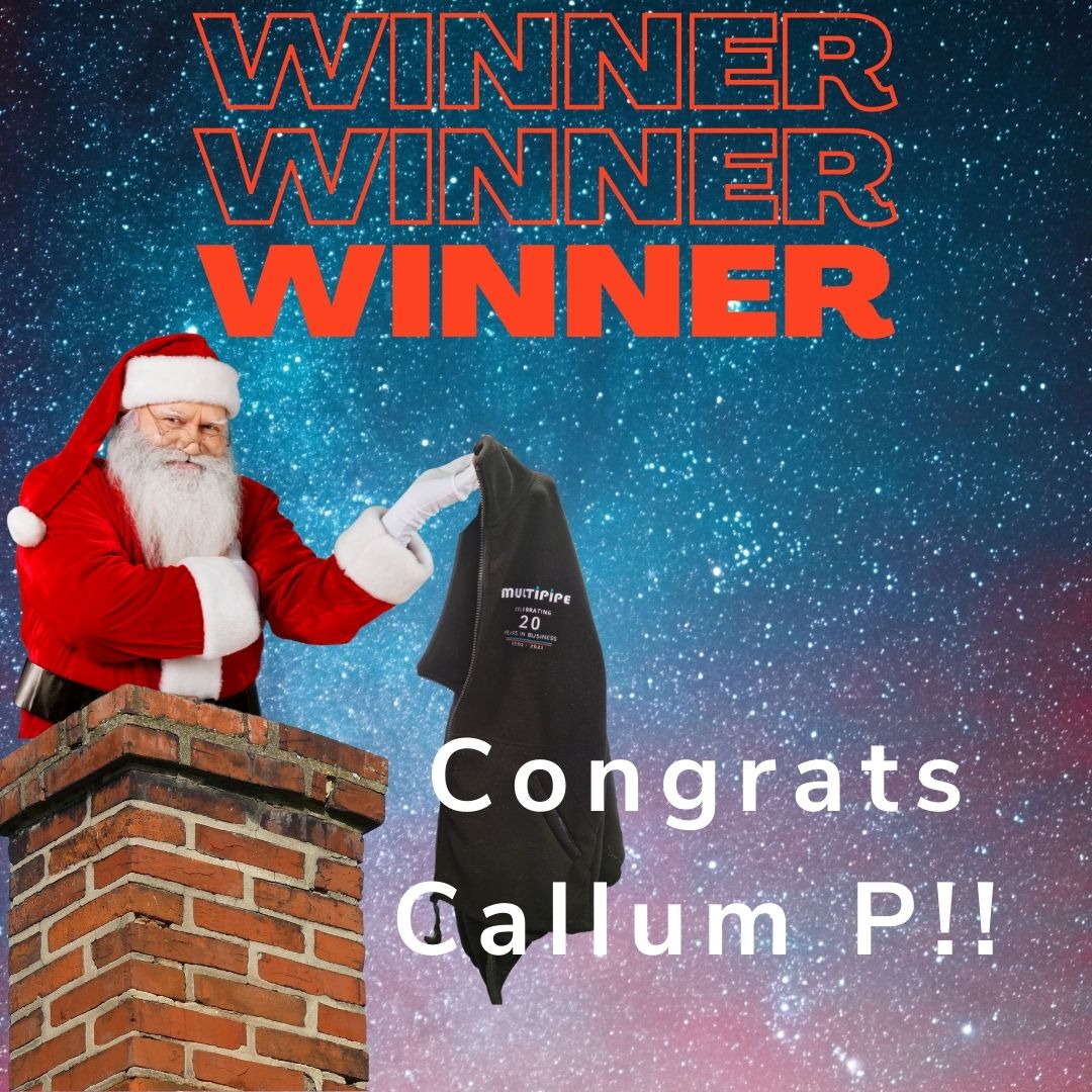 multipipeltd's tweet image. Congratulations to Callum who found where #Santa was hiding on the Multipipe #website. Fleece and polo shirt are on their way to you. There's still time to check out our #adventcalendar for more great prizes. Link in Bio