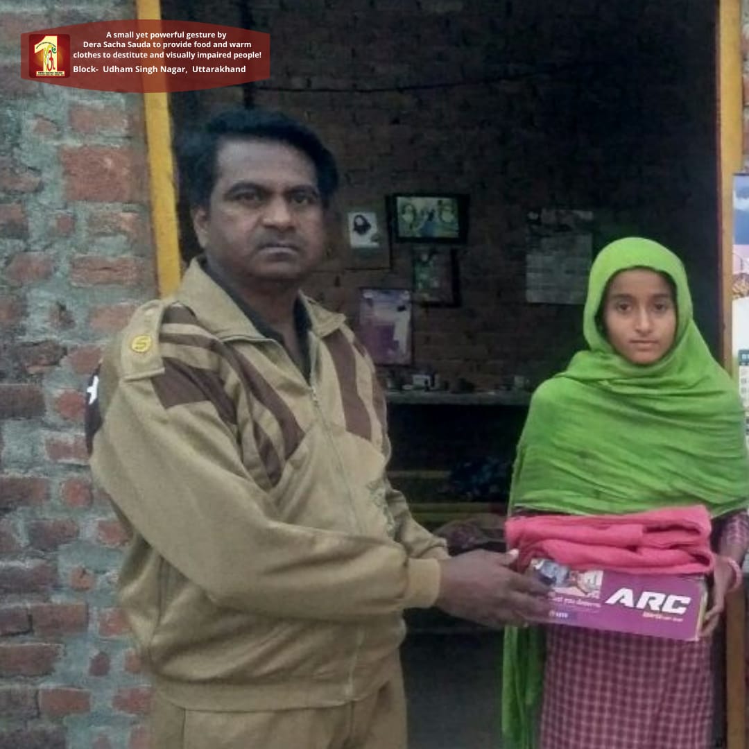DSSNewsUpdates's tweet photo. Warmth Of Humanity | Food &amp; Warm Clothes Distribution to destitute &amp; visually impaired people under the pious guidance of St. Dr.@Gurmeetramrahim Singh Ji Insan | Block: Udham Singh Nagar, Uttarakhand
#clothes #humanity #WarmthOfHumanity #ClothBank #clothdonationbydss #foodbank https://t.co/lKQatwQX6g