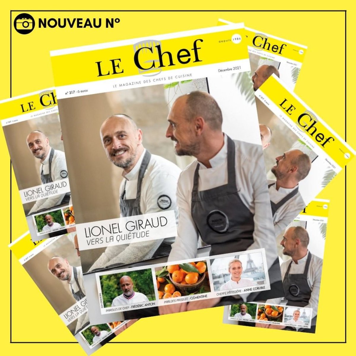 📒 [MAGAZINE LE CHEF] 📒

Notre Chef Lionel Giraud est à l'affiche du numéro 317 du mois de décembre 2021 du magazine Le Chef. Un très grand merci pour cette belle mise à l'honneur !

#LionelGiraud #LaTabledeLionelGiraud #MaisonSaintCrescent #CaveAMangerEtABoire