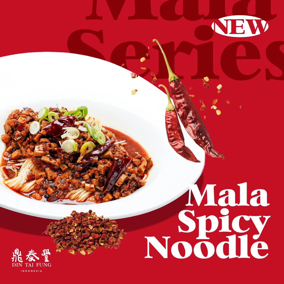 December On Fire with Our Mala Spicy Noodle! 🔥

This Mala Spicy Noodle is one of our December Special Menu for you to fire up this festive season. 

✨Order now and get one of our NEW Passion Fruitylicious drink for only IDR 10.000!