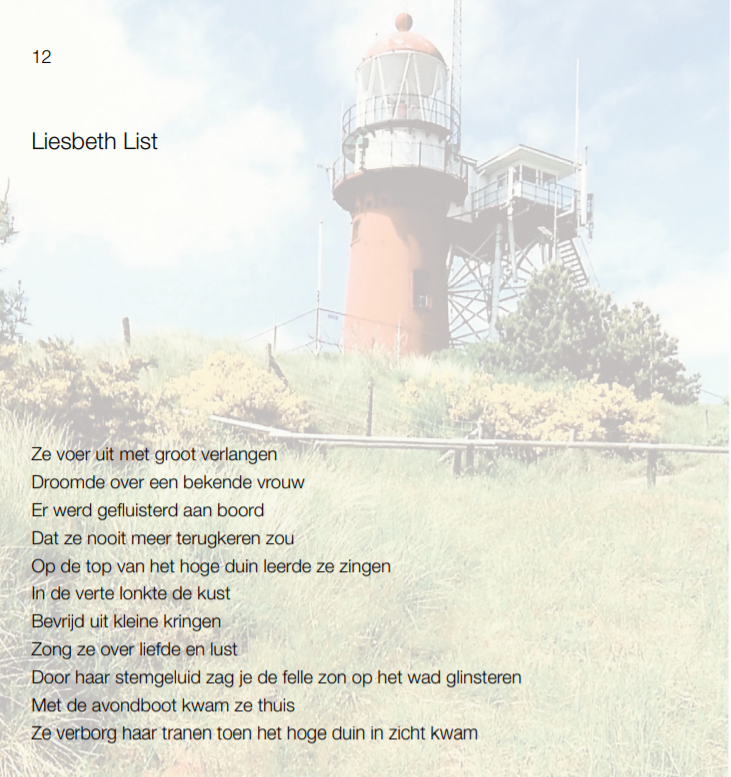 Herdenkingsmunt geslagen voor Liesbeth List is een ode aan een legendarische Nederlandse artiest en  wellicht ook aan Vlieland, waar List een groot deel van haar jeugd doorbracht. 
 #vlieland #liesbethlist #list