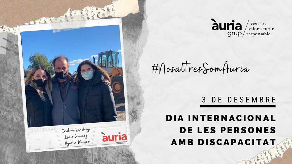 auria_grup's tweet photo. #NosaltresSomÀuria i cada dia treballem per garantir la igualtat d'oportunitats, l'accés al treball i la qualitat de vida.

#SomÀuria https://t.co/rQLF60FKBU