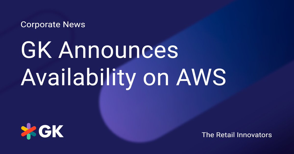 GK_Software_SE's tweet photo. GK Announces Availability on @awscloud https://t.co/U2KVwWpw7C #GK #AWS #theretailinnovators #CLOUD4RETAIL #reteiltech #retailinnovation https://t.co/1aMMkLoKsL
