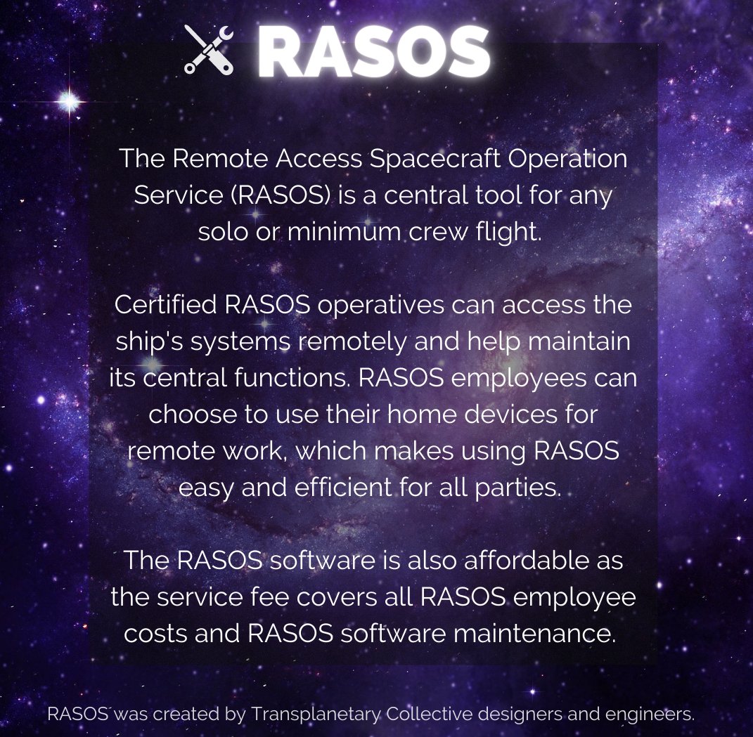 beyondplayfi's tweet photo. While we're waiting for tomorrow's stream, what exactly is RASOS - the company we’re working for in Out of Orbit: ALONE?
#outoforbitalone #outoforbit #beyondplay #outoforbitgame #scifi #space #twitch #stream #streaming https://t.co/rfLLYOXS8m