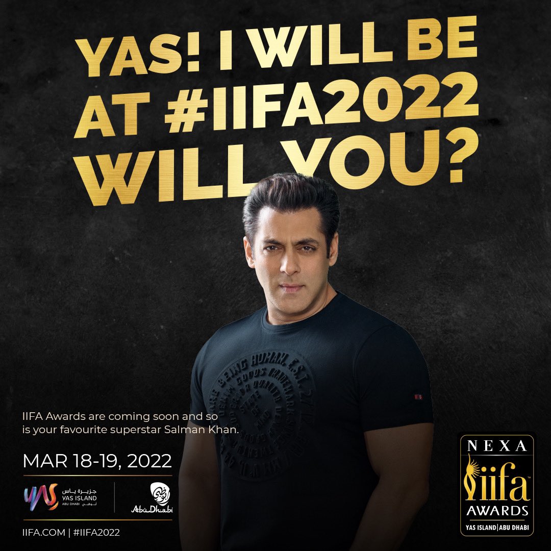 Ghada_Makhoul's tweet photo. Megastar #SalmanKhan after his huge successful show in Riyadh, he will be hosting in #AbuDhabi #UAE coming year Btwn March 18 &amp; 19 2022 at @yasisland at the Internatonal Indian Film Academy Award @IIFA🏆🎖💖
So what is better than such news to the admirers? 🌟🌷 @BeingSalmanKhan https://t.co/kexZjsTttS