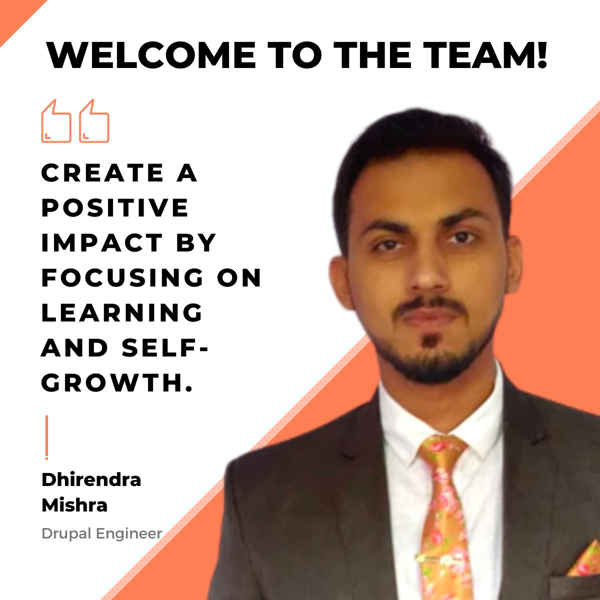 axelerant's tweet image. Meet Dhirendra Mishra, our #DrupalEngineer.👏

Simple in nature, he has a flair for cricket, football, and indoor games. He also cherishes his family time in his village. 😁

#WelcomeToTheTeam, Dhirendra. 🤝

#NewHire #Drupal