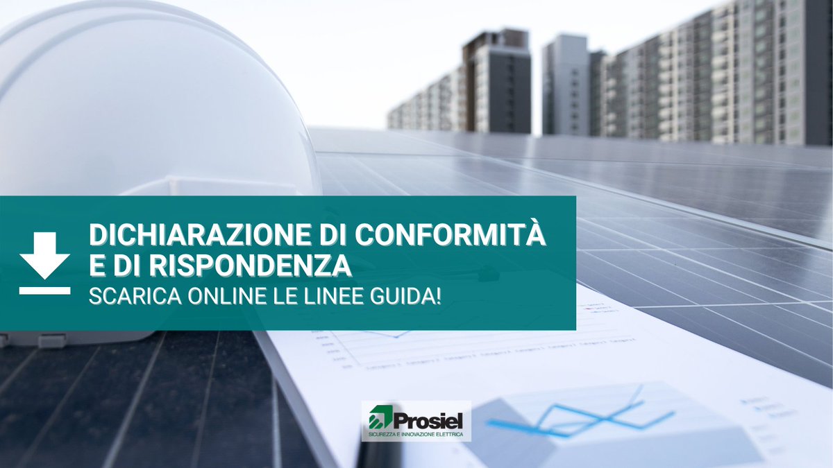 ❗️ Disponibili online le linee guida per la redazione della dichiarazione di conformità e di rispondenza! ✅🏠
👉 prosiel.it/press/notizia/…