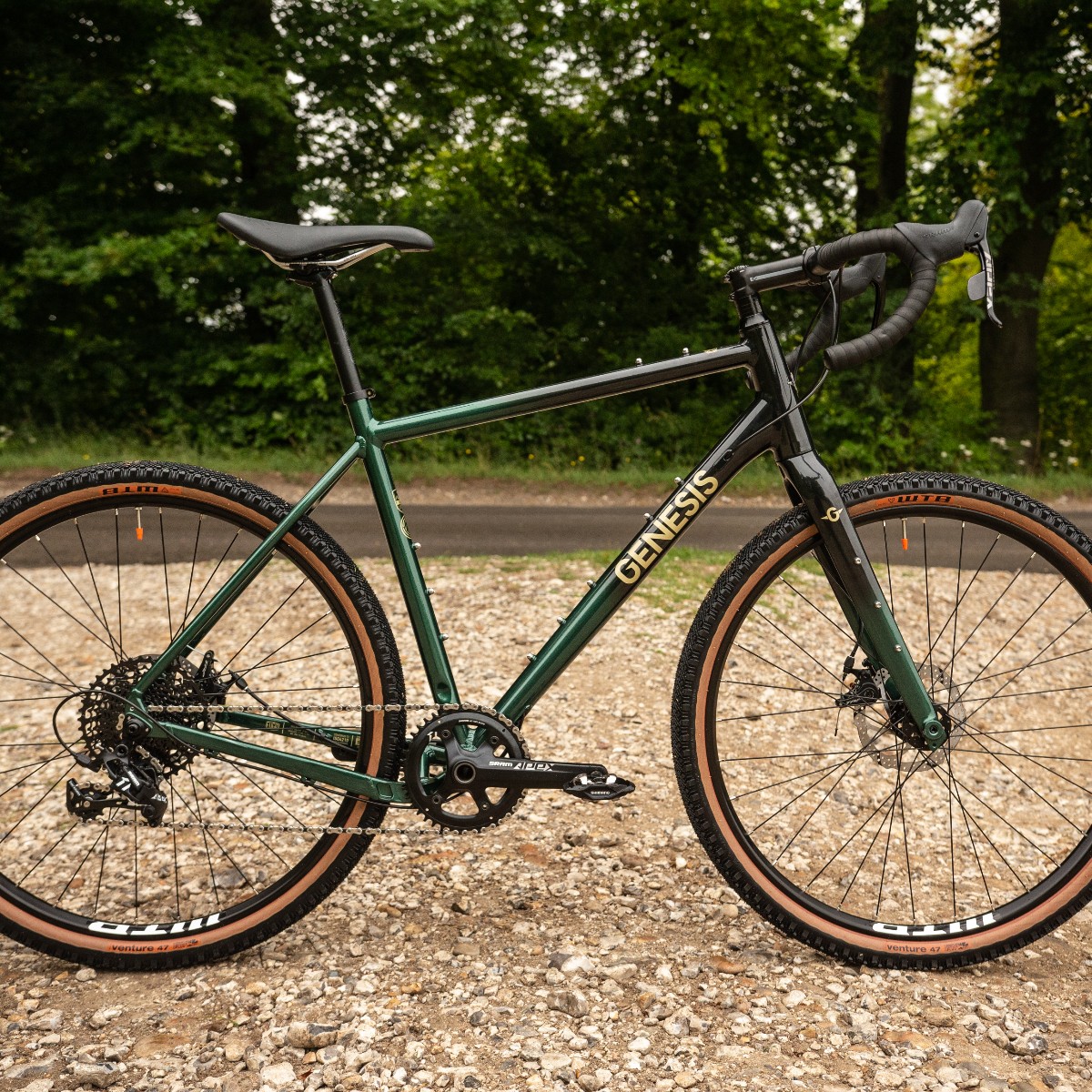 Genesis on "Our entry-level Gravel bike still has all the important to you, at the heart of the Fugio 10 is it's aluminium frameset and a full carbon