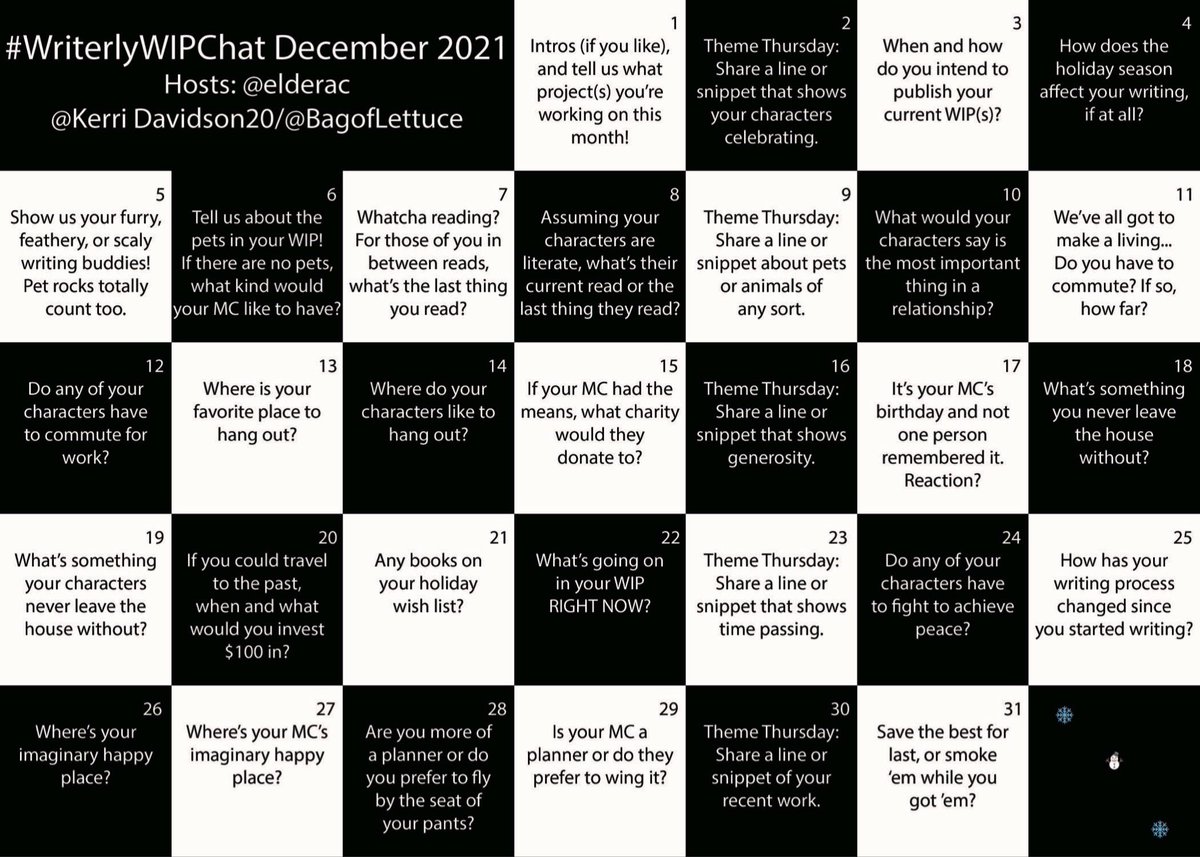 AuthorNJPrince's tweet photo. #WriterlyWIPChat Catchup. Dec. 11th

"𝐷𝑜 𝑦𝑜𝑢 𝑐𝑜𝑚𝑚𝑢𝑡𝑒?"

My career is writing. As long as I have access to even a notebook and a pencil/pen, I can write. I don't commute. 😅 https://t.co/8w4BjB6oZC