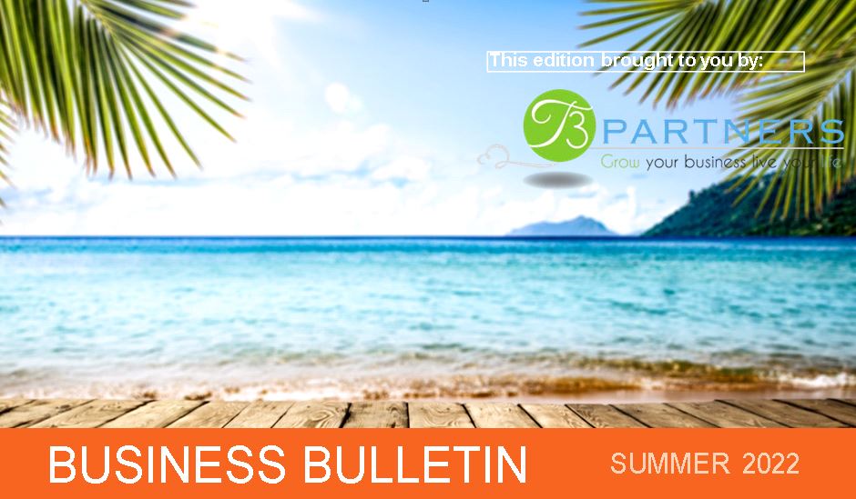T3Partners's tweet photo. Summer days.... make me feel fine.  Read on for the Business Bulletin - SUMMER 2020!
https://t.co/q34fiVoN1y https://t.co/ZmwPOg46y1