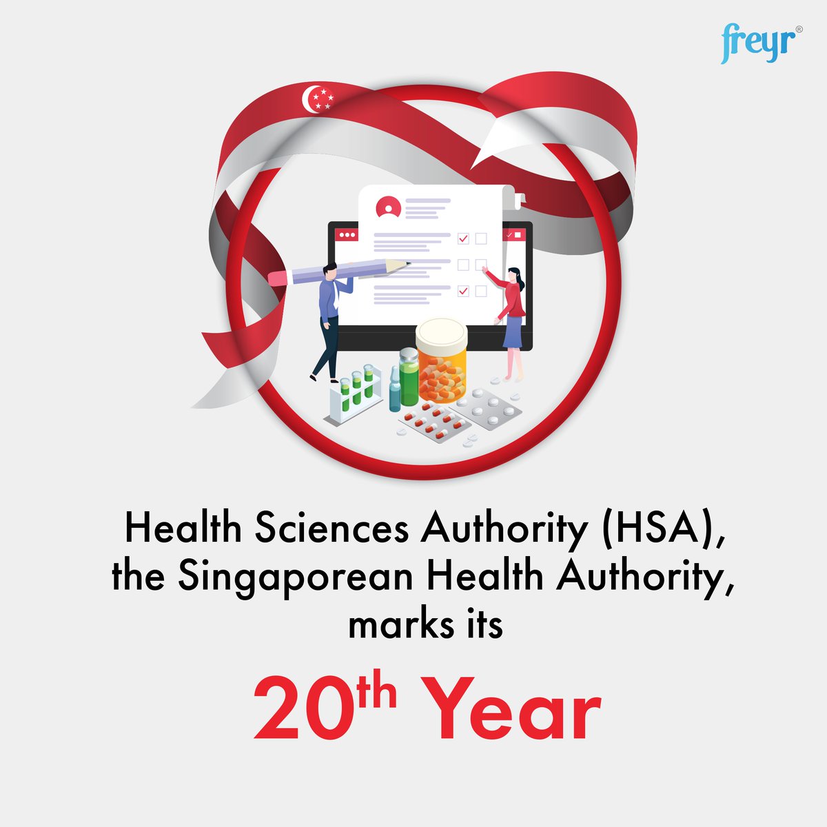FreyrSolutions's tweet photo. The #HSA of #Singapore celebrates its 20th Anniversary in #2021. The HSA has maintained its status as one of the leading #RegulatoryAgencies in Asia. Swipe to know more about the #HSASingapore. https://t.co/e19mmepT0W #FreyrSolutions https://t.co/5Y6i6esULe