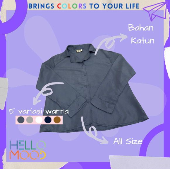 hello_mood's tweet image. Looking to add some bold outfit in your wardrobe? Try our Basic Shirt in Grey and pair it with matching Pants. Atau kamu bisa cek koleksi warna bold lainnya di website and shop your fav colors now! hellohellomood.com

#basicwear #hellomood #bringscolor #dailywear #colorful
