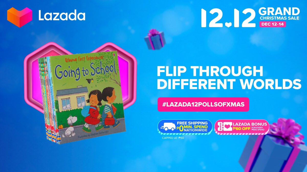 LazadaPH's tweet photo. Bookworms, magbunyi! 📖
https://t.co/cRDlZFUPr2
#Lazada12PollsofXmas!
#LazadaPH1212
#Lazada1212GrandChristmasSale
#NamamaskoSaLazada #LazadaPH https://t.co/ml5Ld1QVCV