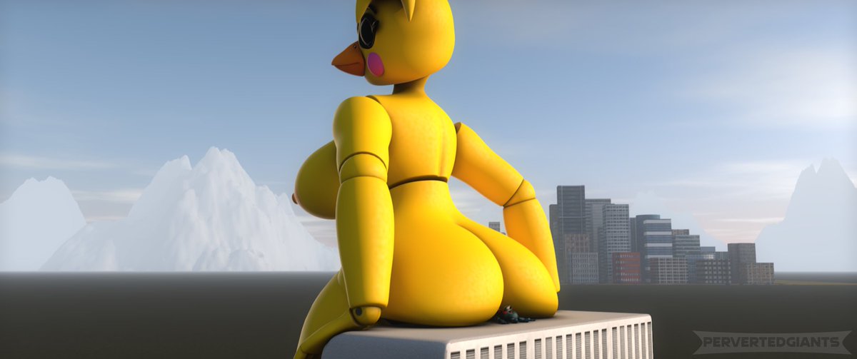 Toy Chica Giantess Buttcrush...someone help toy bonnie oh, never mind, I th...