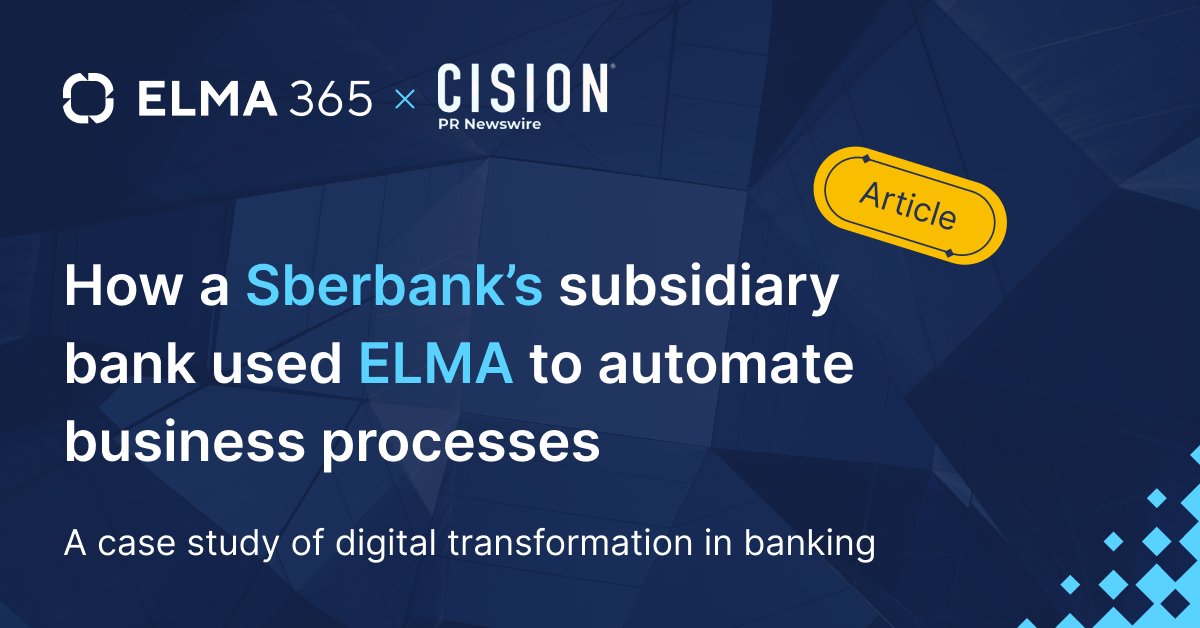 BpmElma's tweet photo. Digital transformation forms a new reality that the banking industry has been craving for a long time. Here is how the Kazakhstani Sberbank successfully switched to a new automation system ELMA, and optimize and automate business processes.
Read more: https://t.co/qJepmAlmQm https://t.co/gNVKx8PCb2