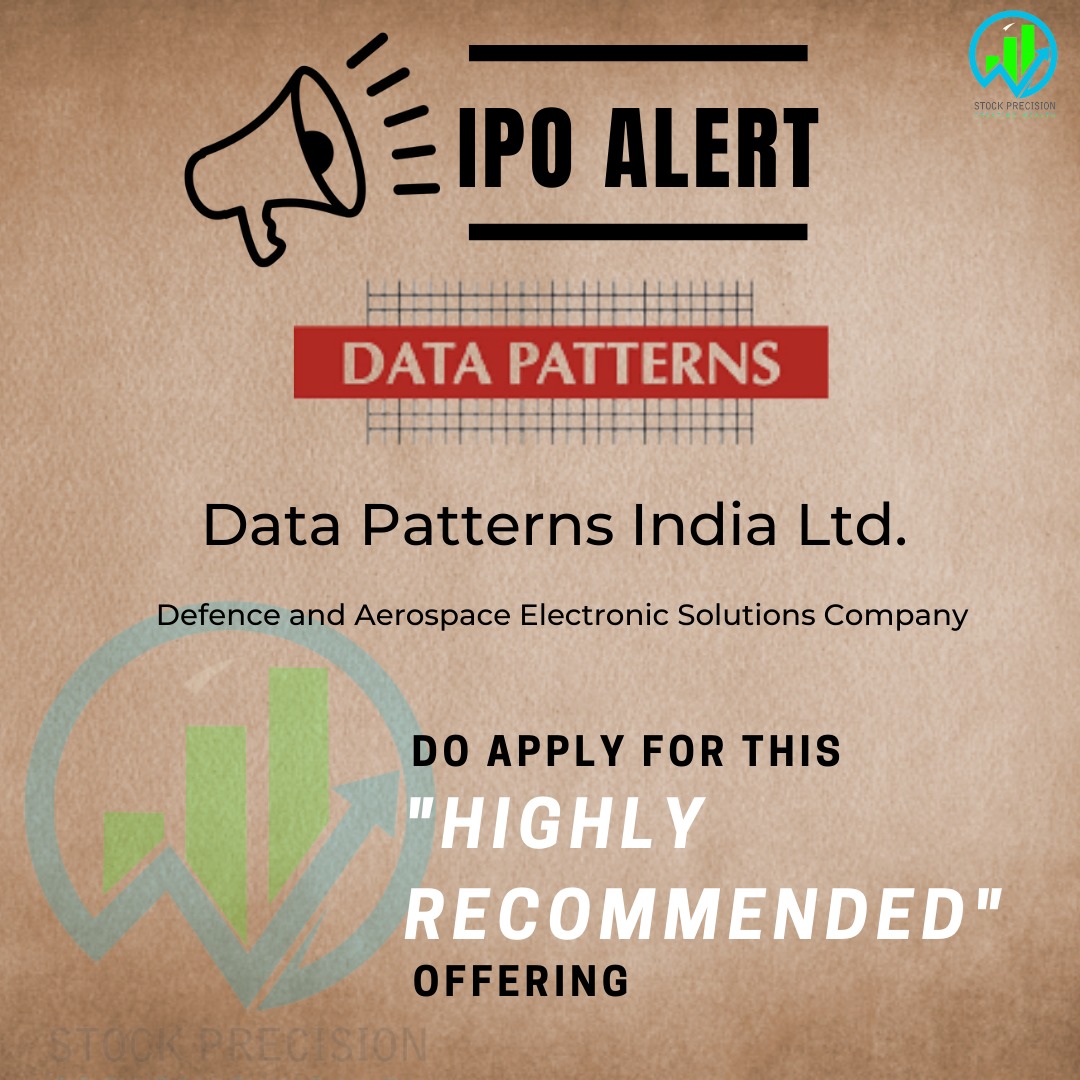 Stock_Precision's tweet image. DATA PATTERNS

📊Ipo Coverage

✅ Key aspects of company with recommendations.

#IPO #StockMarket