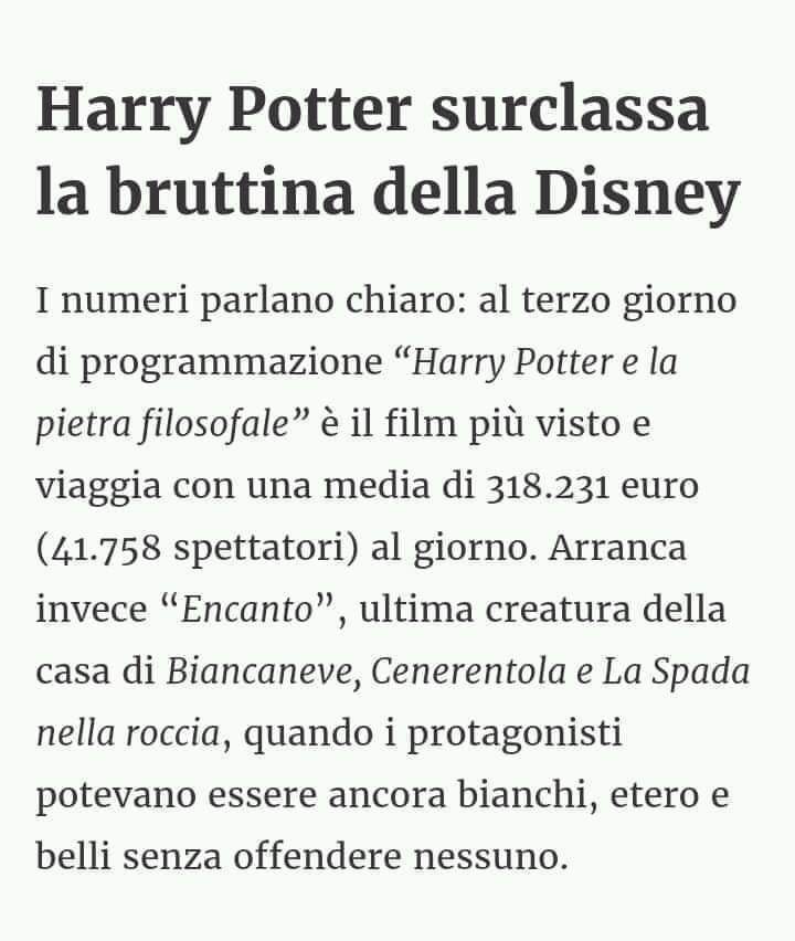 Il Secolo d'Italia gioisce perché un cartone animato con protagonista non-ariana non è primo al box-office.